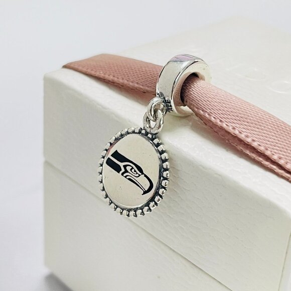 Pandora Seattle Seahawks Charm - Picture 1 of 4